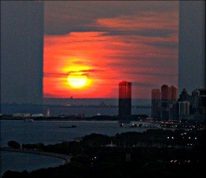 4501 Catherine Kestler Sunset Over Navy Pier