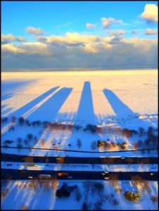 4502 Carol Erlbach Winter Contrasts Tower Shadows