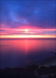 5501 Nastassia Johnson Sunrise over Lake Michigan