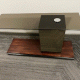 Modernist Glass Top Console Table